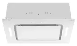 Вытяжка кухонная MEFERI INBOX52WH GLASS COMFORT, 52 см, встраиваемая, белая, стекло, производительность 950 м3/ч, 3 скорости, низкий уровень шума, режимы отвод и рециркуляция, пульт дистанционного управления, гарантия 3 года