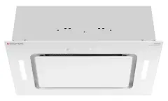 Вытяжка кухонная MEFERI INBOX52WH GLASS COMFORT, 52 см, встраиваемая, белая, стекло, производительность 950 м3/ч, 3 скорости, низкий уровень шума, режимы отвод и рециркуляция, пульт дистанционного управления, гарантия 3 года