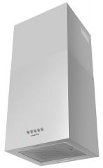 Кубическая вытяжка кухонная MEFERI ROOMBOX40IX COMFORT, пристенная, 40 см, серая, квадратная, производительность 1100 м3/ч, 3 скорости, низкий уровень шума, режимы отвод и рециркуляция, гарантия 3 года