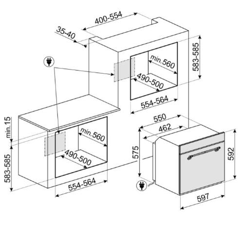 Духовой шкаф Smeg SFP750AOPZ