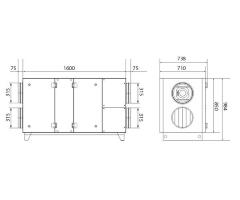 Приточно-вытяжная вентиляционная установка Dimmax Skyron RG 16E-7,5