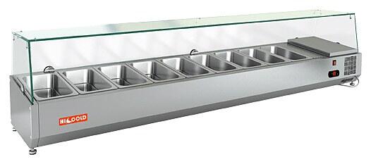 Настольная холодильная витрина для ингредиентов HICOLD VRX 1500 1/3