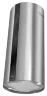 Вытяжка кухонная цилиндрическая островная MEFERI TUBE40IX ISLA COMFORT PLUS, 40 см, серая, производительность 1200 м3/ч, 5 скоростей, режимы отвод и рециркуляция, сенсорное управление, гарантия 3 года