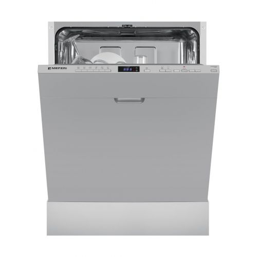 Посудомоечная машина встраиваемая MEFERI MDW6062 LIGHT, 60 см, напольная, 12 комплектов посуды, 6 программ, 2 корзины, половинная загрузка, отсрочка, таймер, защита от протечек