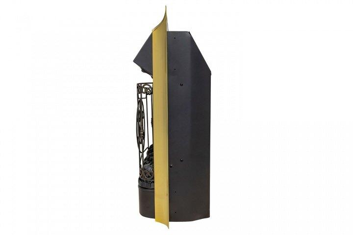 Каминокомплект Royal Flame Dublin (Разборный) с очагом Majestic FX Brass орех каньон/сланец