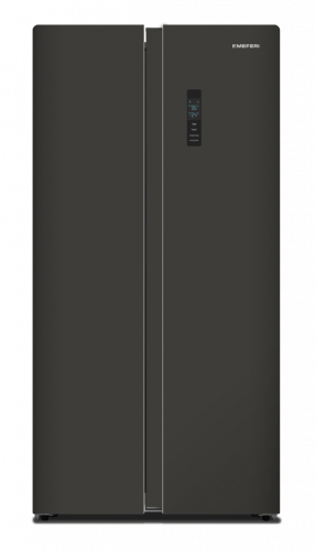 Холодильник отдельностоящий с инвертором MEFERI MFR83BLACK IX TOTAL NO FROST SIDE BY SIDE COMFORT