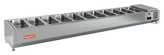 Настольная охлаждаемая витрина для ингредиентов HICOLD VRTO 2280 1/3