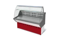 Витрина холодильная ВХС-1,5 Нова (с гнутым стеклом,нержавейка)