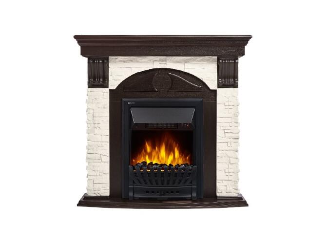 Каминокомплект Firelight Torre Classic с очагом Electrolux EFP/P-1020LS сланец белый/шпон венге
