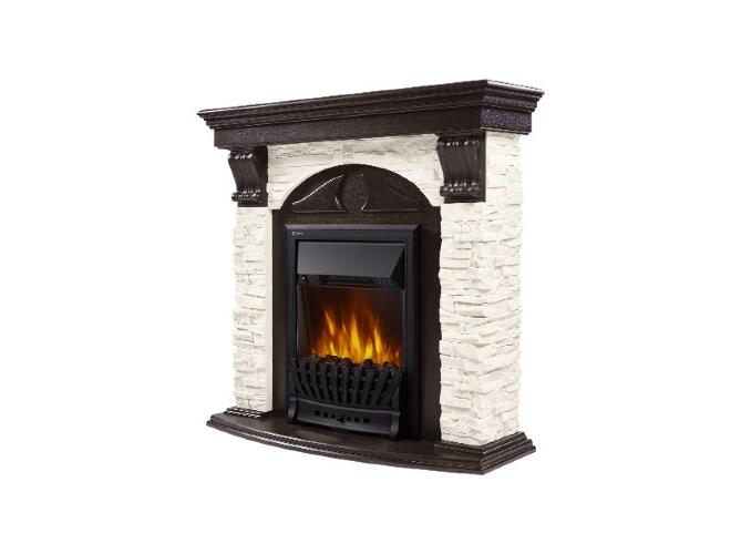 Каминокомплект Firelight Torre Classic с очагом Electrolux EFP/P-1020LS сланец белый/шпон венге