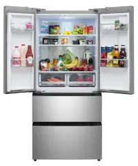 Холодильник отдельностоящий, с инвертором MEFERI MFR83IX TOTAL NO FROST FRENCH DOOR COMFORT, двухкамерный, с зоной свежести, с льдогенератором