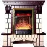 Каминокомплект Interflame Экстер М махагон с очагом Majestic FX M Brass