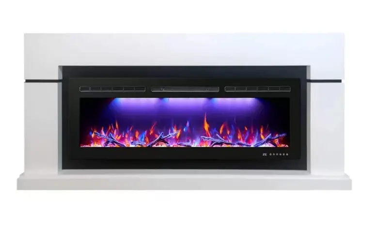 Каминокомплект Interflame Гранд с очагом FreeSpace 40 LED FX QZ белый
