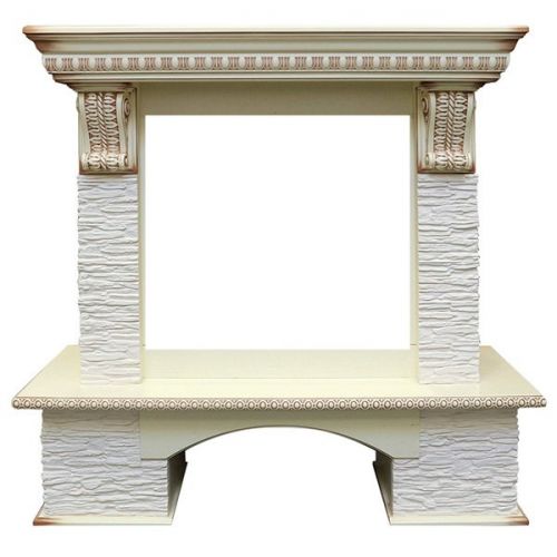 Портал Royal Flame Pierre Luxe сланец мелкий белый под очаги Vision 23